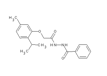 N'-[2-(2-isopropyl-5-methylphenoxy)acetyl]benzohydrazide