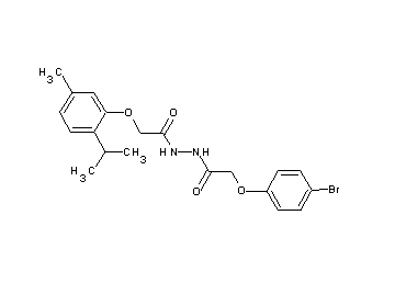 2-(4-bromophenoxy)-N'-[(2-isopropyl-5-methylphenoxy)acetyl]acetohydrazide