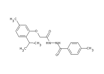 N'-[(2-isopropyl-5-methylphenoxy)acetyl]-4-methylbenzohydrazide