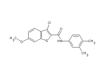 3-chloro-N-(3,4-dimethylphenyl)-6-methoxy-1-benzothiophene-2-carboxamide