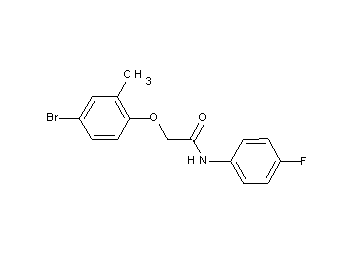 2-(4-bromo-2-methylphenoxy)-N-(4-fluorophenyl)acetamide