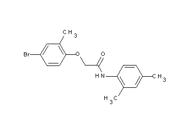 2-(4-bromo-2-methylphenoxy)-N-(2,4-dimethylphenyl)acetamide 2-(4-bromo-2-methylphenoxy)-N-(2,4-dimethylphenyl)acetamide