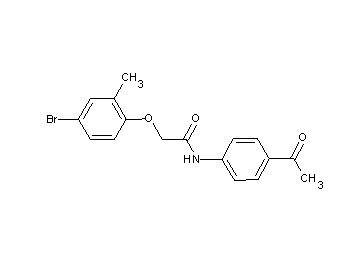 N-(4-acetylphenyl)-2-(4-bromo-2-methylphenoxy)acetamide
