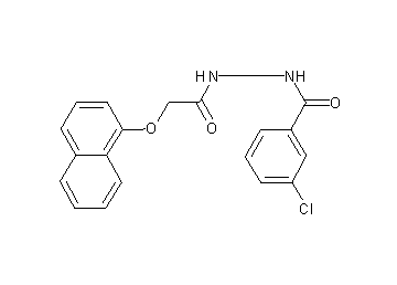 3-chloro-N'-[(1-naphthyloxy)acetyl]benzohydrazide