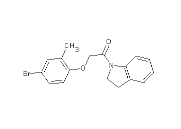 1-[(4-bromo-2-methylphenoxy)acetyl]indoline