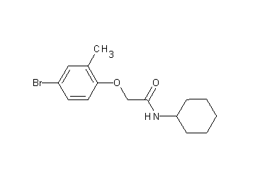 2-(4-bromo-2-methylphenoxy)-N-cyclohexylacetamide