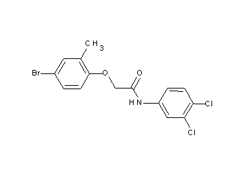 2-(4-bromo-2-methylphenoxy)-N-(3,4-dichlorophenyl)acetamide
