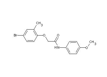 2-(4-bromo-2-methylphenoxy)-N-(4-methoxyphenyl)acetamide