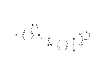 2-(4-bromo-2-methylphenoxy)-N-{4-[(1,3-thiazol-2-ylamino)sulfonyl]phenyl}acetamide