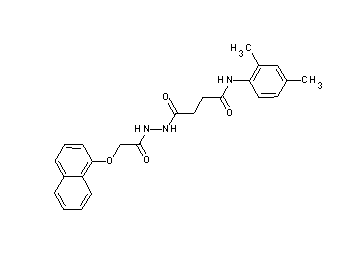 N-(2,4-dimethylphenyl)-4-{2-[(1-naphthyloxy)acetyl]hydrazino}-4-oxobutanamide
