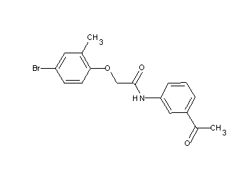 N-(3-acetylphenyl)-2-(4-bromo-2-methylphenoxy)acetamide