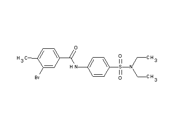 3-bromo-N-{4-[(diethylamino)sulfonyl]phenyl}-4-methylbenzamide