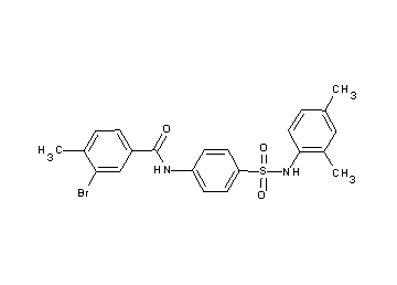 3-bromo-N-(4-{[(2,4-dimethylphenyl)amino]sulfonyl}phenyl)-4-methylbenzamide