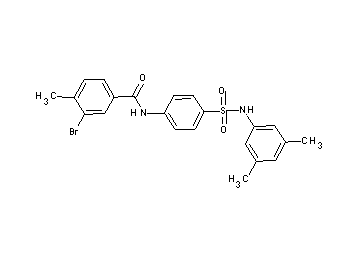 3-bromo-N-(4-{[(3,5-dimethylphenyl)amino]sulfonyl}phenyl)-4-methylbenzamide