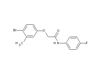 2-(4-bromo-3-methylphenoxy)-N-(4-fluorophenyl)acetamide