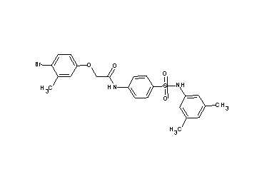 2-(4-bromo-3-methylphenoxy)-N-(4-{[(3,5-dimethylphenyl)amino]sulfonyl}phenyl)acetamide