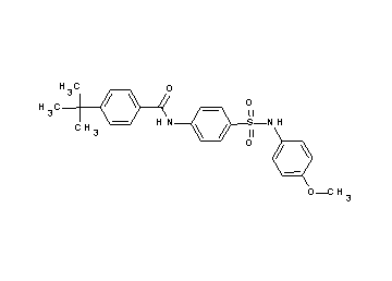 4-tert-butyl-N-(4-{[(4-methoxyphenyl)amino]sulfonyl}phenyl)benzamide