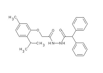 N'-[(2-isopropyl-5-methylphenoxy)acetyl]-2,2-diphenylacetohydrazide