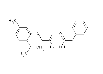 2-(2-isopropyl-5-methylphenoxy)-N'-(phenylacetyl)acetohydrazide
