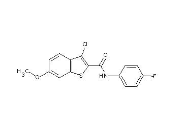 3-chloro-N-(4-fluorophenyl)-6-methoxy-1-benzothiophene-2-carboxamide