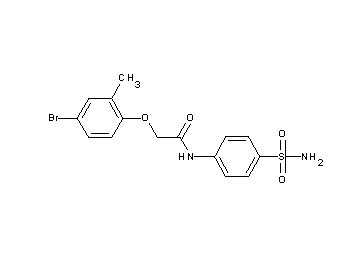 N-[4-(aminosulfonyl)phenyl]-2-(4-bromo-2-methylphenoxy)acetamide