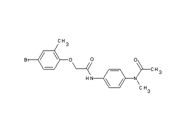 N-{4-[acetyl(methyl)amino]phenyl}-2-(4-bromo-2-methylphenoxy)acetamide
