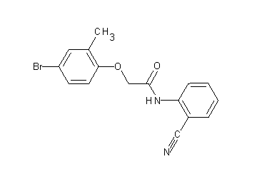 2-(4-bromo-2-methylphenoxy)-N-(2-cyanophenyl)acetamide