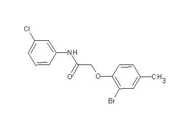 2-(2-bromo-4-methylphenoxy)-N-(3-chlorophenyl)acetamide