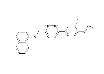 3-bromo-4-methoxy-N'-[(1-naphthyloxy)acetyl]benzohydrazide