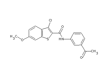 N-(3-acetylphenyl)-3-chloro-6-methoxy-1-benzothiophene-2-carboxamide