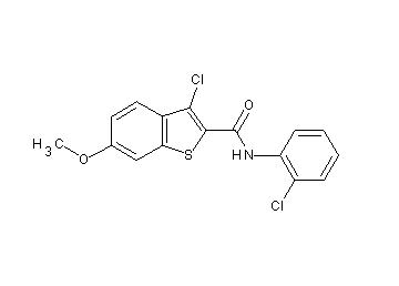 3-chloro-N-(2-chlorophenyl)-6-methoxy-1-benzothiophene-2-carboxamide