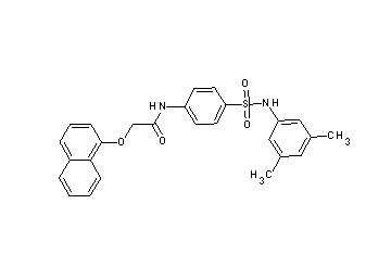 N-(4-{[(3,5-dimethylphenyl)amino]sulfonyl}phenyl)-2-(1-naphthyloxy)acetamide