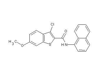 3-chloro-6-methoxy-N-1-naphthyl-1-benzothiophene-2-carboxamide