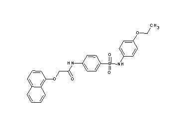 N-(4-{[(4-ethoxyphenyl)amino]sulfonyl}phenyl)-2-(1-naphthyloxy)acetamide
