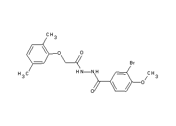 3-bromo-N'-[(2,5-dimethylphenoxy)acetyl]-4-methoxybenzohydrazide