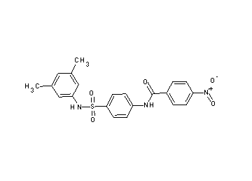 N-(4-{[(3,5-dimethylphenyl)amino]sulfonyl}phenyl)-4-nitrobenzamide