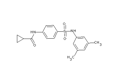 N-(4-{[(3,5-dimethylphenyl)amino]sulfonyl}phenyl)cyclopropanecarboxamide