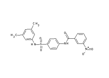 N-(4-{[(3,5-dimethylphenyl)amino]sulfonyl}phenyl)-3-nitrobenzamide
