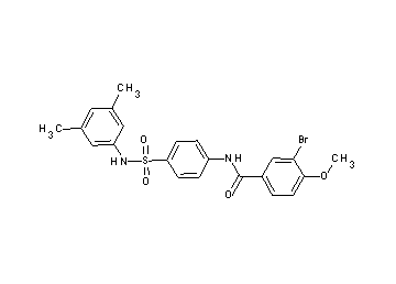 3-bromo-N-(4-{[(3,5-dimethylphenyl)amino]sulfonyl}phenyl)-4-methoxybenzamide
