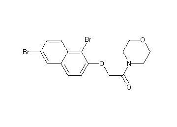 4-{[(1,6-dibromo-2-naphthyl)oxy]acetyl}morpholine
