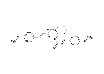 N,N'-1,2-cyclohexanediylbis[3-(4-methoxyphenyl)acrylamide] - Click Image to Close