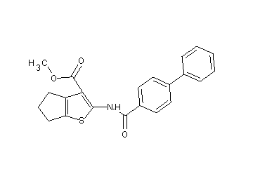 methyl 2-[(4-biphenylylcarbonyl)amino]-5,6-dihydro-4H-cyclopenta[b]thiophene-3-carboxylate