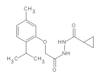 N'-[2-(2-isopropyl-5-methylphenoxy)acetyl]cyclopropanecarbohydrazide