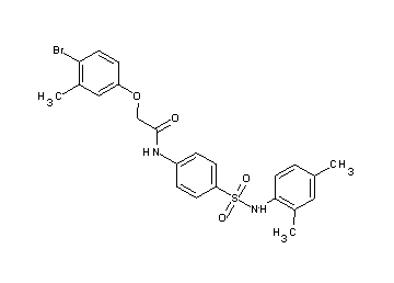 2-(4-bromo-3-methylphenoxy)-N-(4-{[(2,4-dimethylphenyl)amino]sulfonyl}phenyl)acetamide