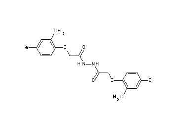 2-(4-bromo-2-methylphenoxy)-N'-[(4-chloro-2-methylphenoxy)acetyl]acetohydrazide