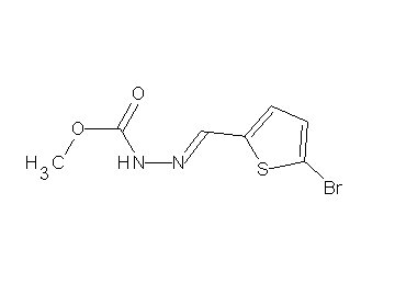 methyl 2-[(5-bromo-2-thienyl)methylene]hydrazinecarboxylate