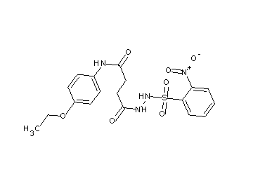 N-(4-ethoxyphenyl)-4-{2-[(2-nitrophenyl)sulfonyl]hydrazino}-4-oxobutanamide