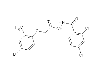 N'-[(4-bromo-2-methylphenoxy)acetyl]-2,4-dichlorobenzohydrazide
