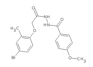 N'-[(4-bromo-2-methylphenoxy)acetyl]-4-methoxybenzohydrazide