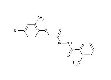N'-[(4-bromo-2-methylphenoxy)acetyl]-2-methylbenzohydrazide